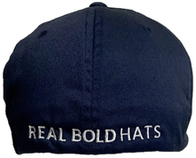 Load image into Gallery viewer, American Flag Stretch Fit Hat - Navy Blue