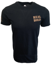 Load image into Gallery viewer, American Flag - Adult Short Sleeve T - Desert Tan on Black
