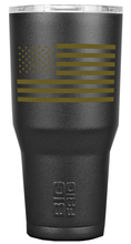 Load image into Gallery viewer, OD Green American Flag Tumbler w/Real Bold Hats Logo
