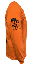 Load image into Gallery viewer, American Flag - Adult Long Sleeve T - Safety Orange
